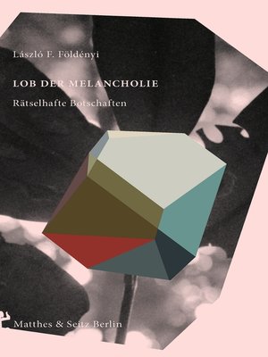 cover image of Lob der Melancholie